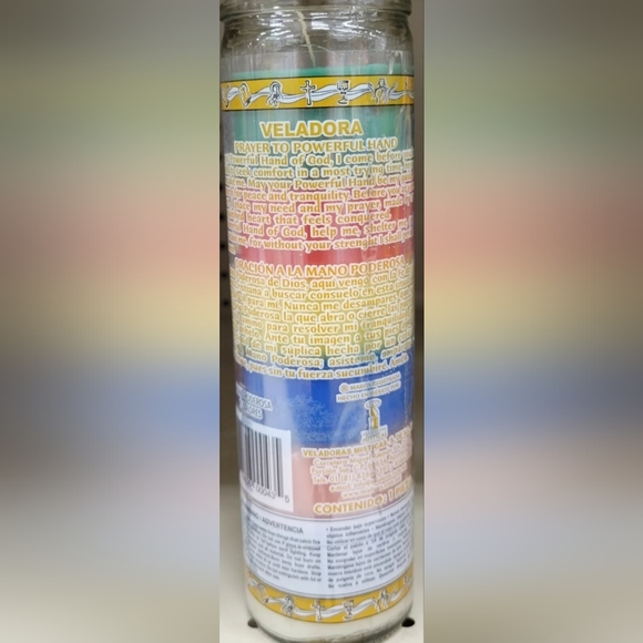 Powerful Hand (Mano Poderosa) 7 Colors Candle for Protection Spiritual Guidance - Picture 3 of 5